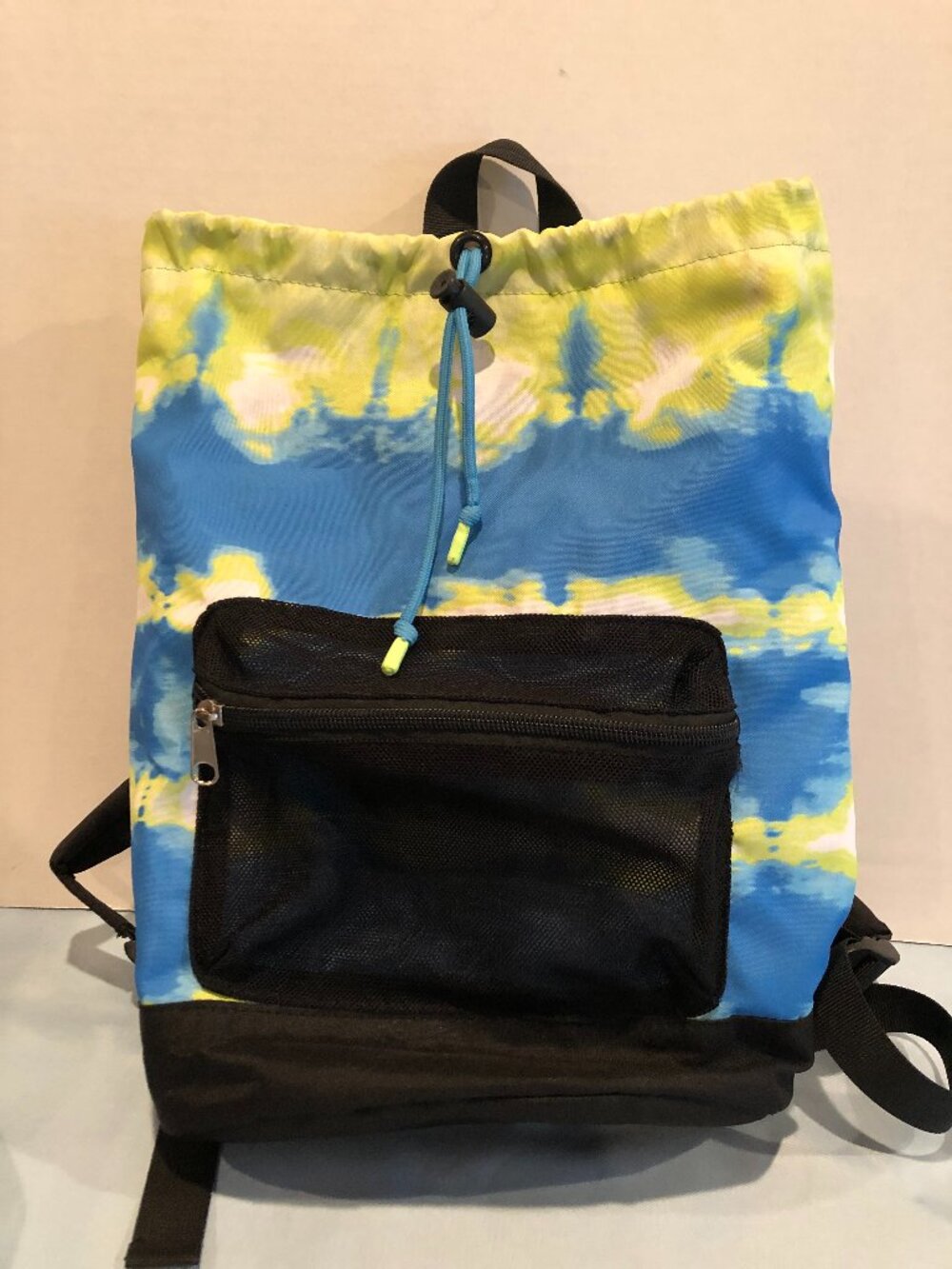 Target Yellow & Blue Tie Dye Cinch Close Backpack